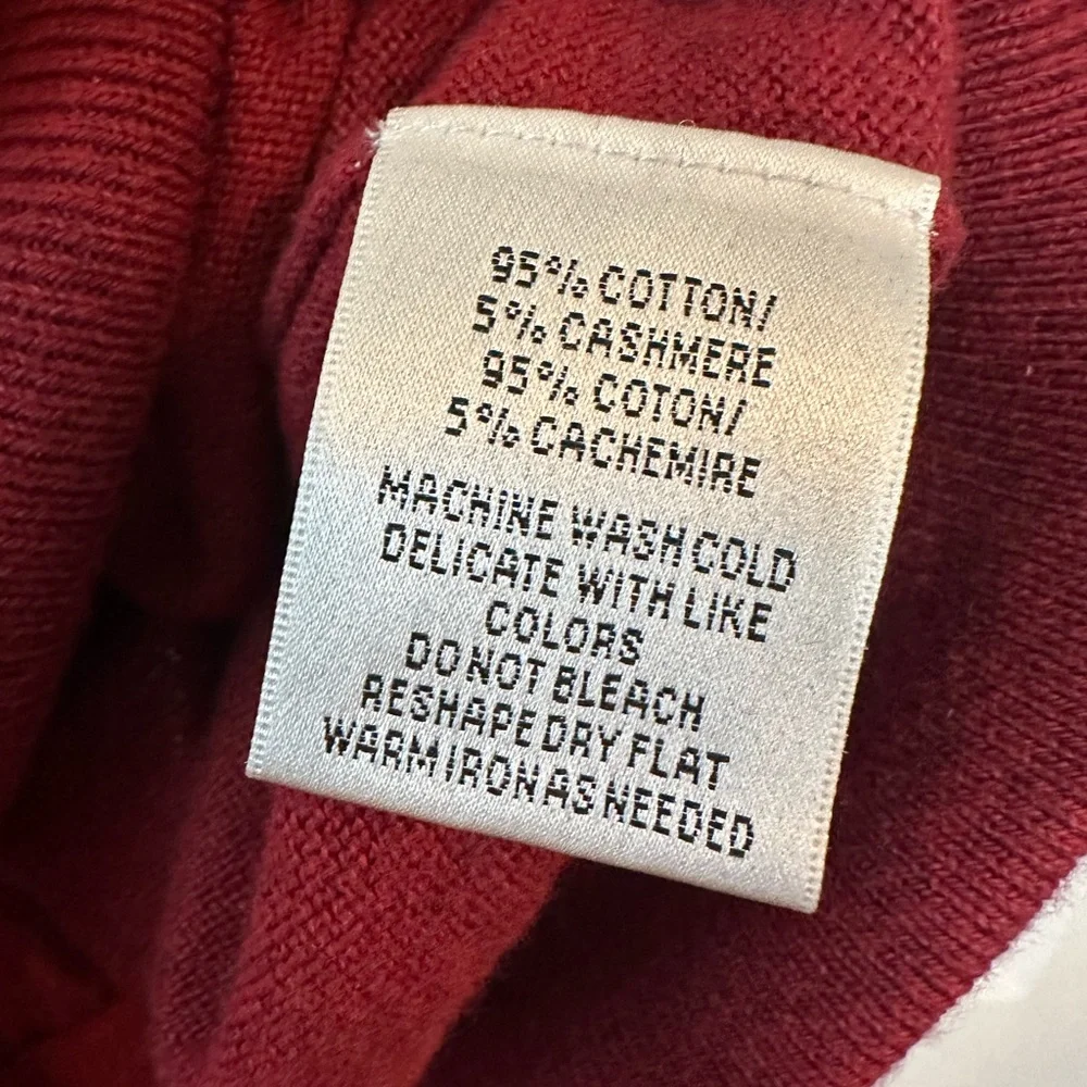 Alashan Men’s Cotton Blend Red Quarter Zip Vest (Size XL)